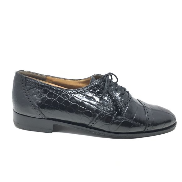 Mauri Oxfords Shoes Size 8 W Black Full Alligator main image 9